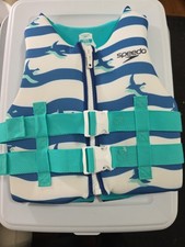Speedo Youth Life Jacket Vest 50 To 90 lbs. US Coast Guard Approved.