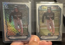 2026 BOWMAN CHROME BASEBALL LUIS COVA 1ST BOWMAN MOJO REFRACTOR AND BASE CHROME