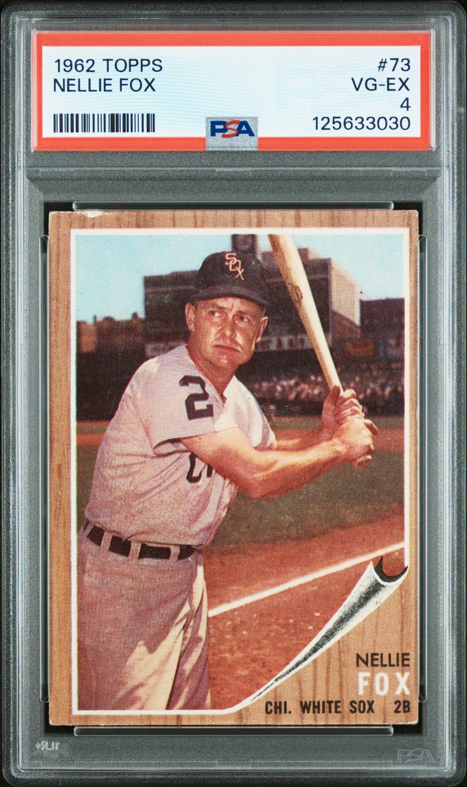1962 TOPPS #73 NELLIE FOX PSA 4