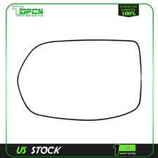 Chrome Mirror Glass Heated Clear W/Plate For 2007-11 HONDA CR-V Driver Side