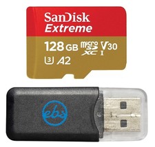 SanDisk MicroSD Extreme 128GB Memory Card Works with GoPro Action Camera Hero...