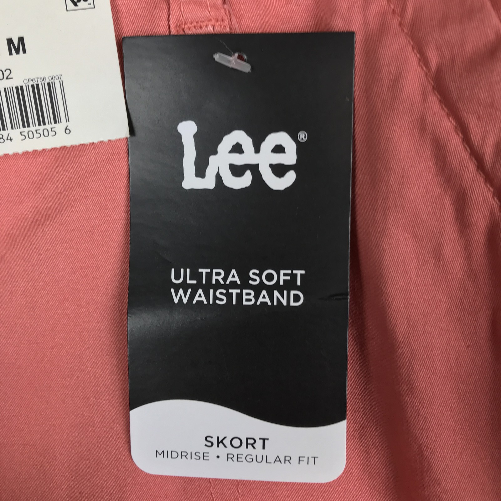 Lee Skort Womens 22 Medium Pink Mid Rise Ultra Soft Waistband Comfort Shorts image 4