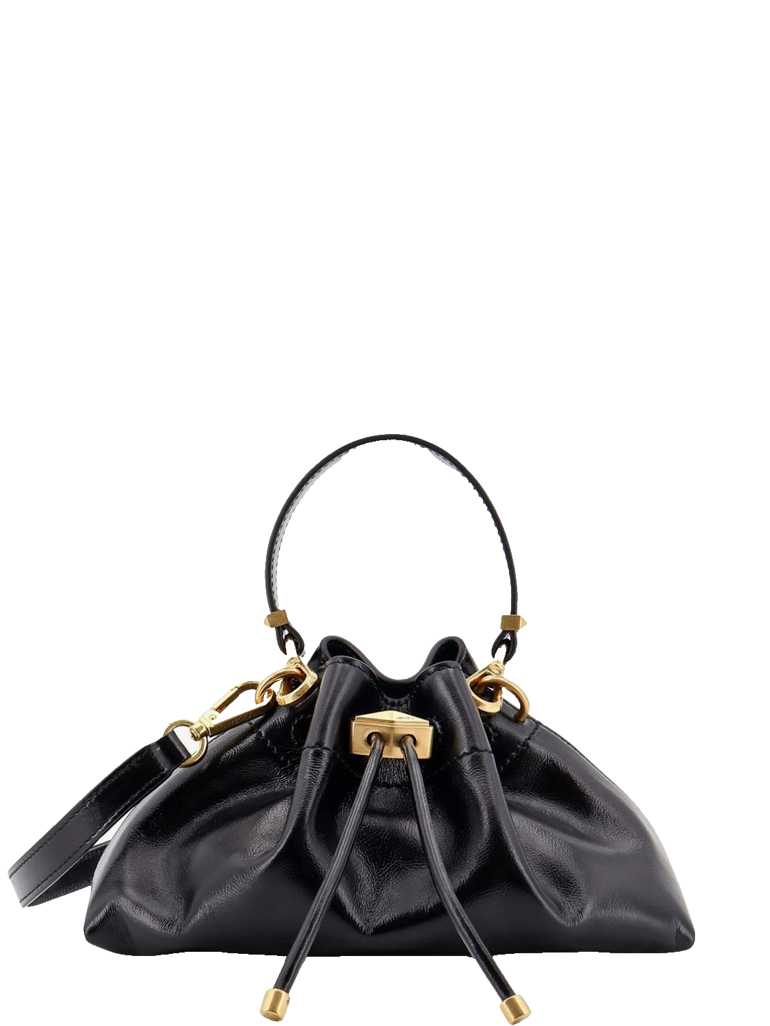 JIMMY CHOO Cinch Small Black Shoulder Bag New & Authentic