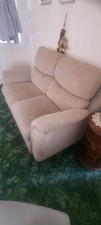 2 Seater Sofa Soft Brown Comfortable Very Good Condition Non Reclining