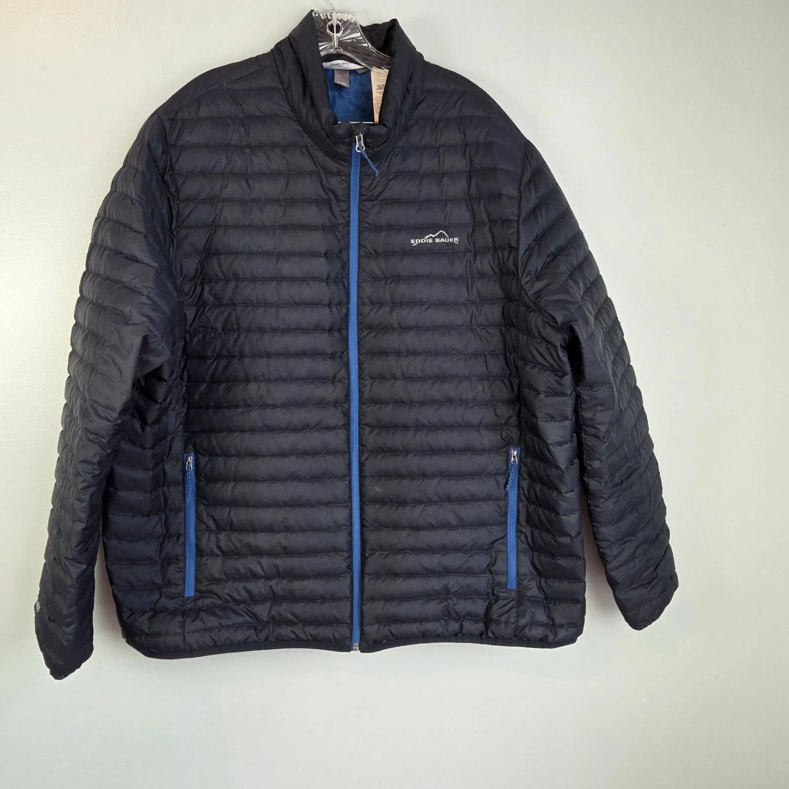 Eddie Bauer Eb650 Jacket Mens XXL Down Insulated Puffer Lightweight Blue