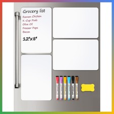Magnetic Dry Erase Board 4 Pack 12x8 Fridge Whiteboard Erasable Planner