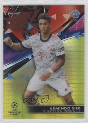 2021-22 Topps Finest UEFA Champions League 36/250 Armindo Sieb #14 Rookie RC 3h1