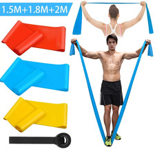 4Pcs Resistance Bands Set - Elastic Workout Bands Yoga Pilates Gym Fitness