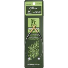 Clover Takumi Bamboo Circular Knitting Needles 9"-Size 5/3.75mm