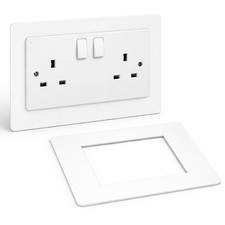 Double & Single Socket / Light Switch Surround Finger Plate Wall Trim Frame