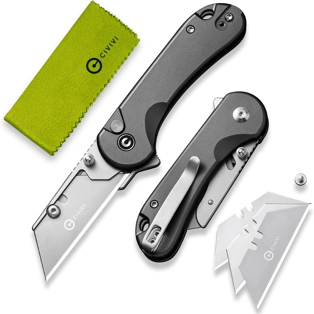 Lightweight EDC Folding Knife with Multiple Opening Methods 