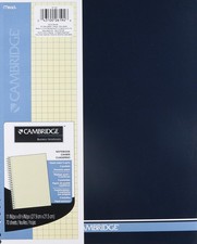 Mead Cambridge Wirebound Quad Notebook, 70 Sheets-Ivory, 2 pk 2 Pack, Ivory