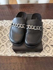 Vionic Georgie Leather Mules - Black - Size 8 1/2