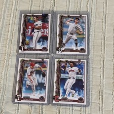 2025 Topps Holiday Baseball Holiday Back Variation Lot Of 4 Various Players 