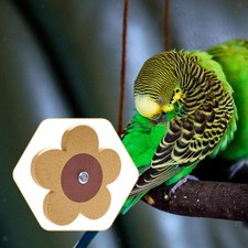 Juguete para masticar pájaros loro juguete para masticar forma de flor loro tapón de corcho para guacamayos