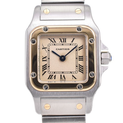 CARTIER Santos Galve SM W20012C4 Stainless Steel/K18YG Quartz ...