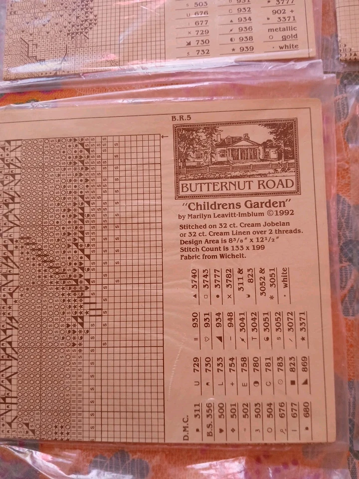 Lot of 11 Butternut Road & D.M.C. Cross Stitch Patterns - Image 4 of 4