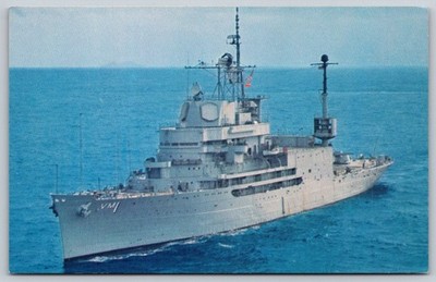 USS Norton Sound AVM-1 Guided Missile Ship Naval Postcard San Diego CA E55