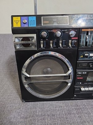 Vintage Jumbo Lasonic TRC-931 Boombox Double Cassette Radio