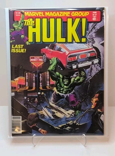 The Hulk Magazine 27 Last Issue 1981, Joe Jusko Cover, High Grade, NM