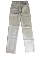 Aritzia Wilfred Melina Pants Women  s 2 High Rise Faux Leather Birch Straight Leg
