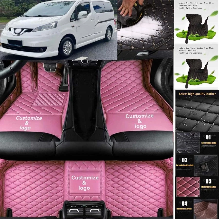 For Nissan NV Car Floor Mats Luxury Waterproof Carpets Liners Interior Auto - Image 4 of 4
