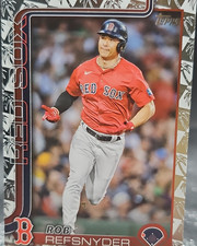 Topps 2025 Series 1 Rob Refsnyder #112 Boston Red Sox Base Set 