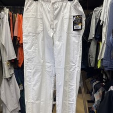 WonderWink Womens Scrubs Wonderflex Faith Pants 5108A whiteNWT