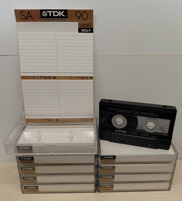 TDK SA 90 *UNBESCHRIFTET* Kassette Cassette IEC II Type 2 *sehr gut*