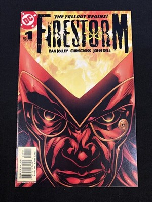 FIRESTORM NO 1 DC COMIC BOOK JULY 2004 DIRECT COMICS ART Y2K ADS CHRISCROSS