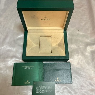 VINTAGE GENUINE ROLEX Datejust watch box case wave booklet no crown 260407004yA