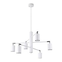 HäNgelampe Stahl Weiß Verstellbar GU10 KüChe L:77 Cm Pendelleuchte Esstisch