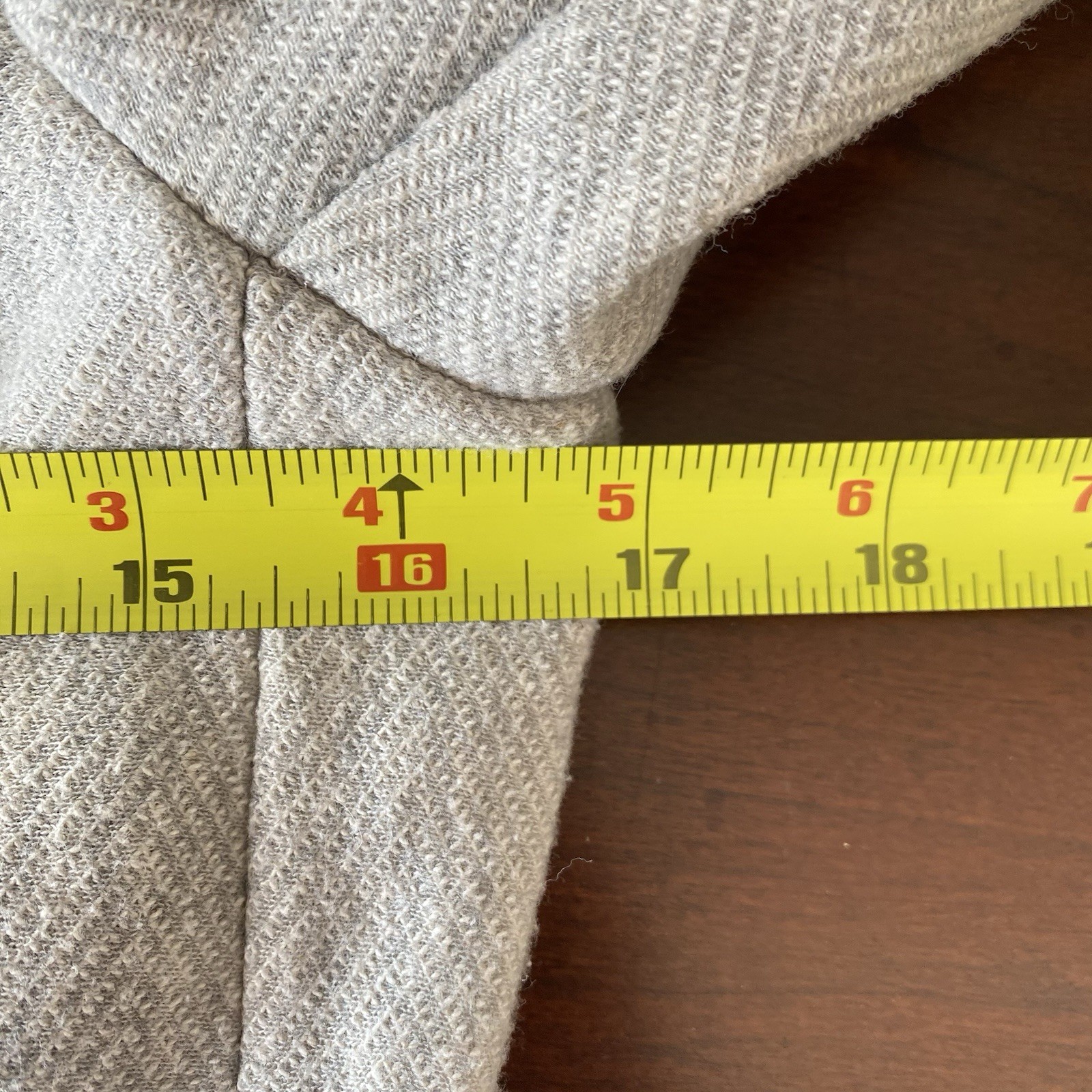 Zara Basic sGray Coat Herringbone Jacket Zip Up P… - image 9