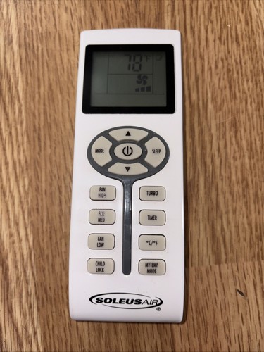 SOLEUS AIR ZCF/TL-09 GENUINE OEM Air Conditioner Remote Control AC Replacement