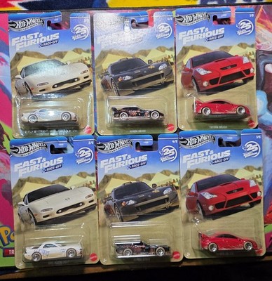 Hot Wheels Silver Fast & Furious(2)Toyota Celica(2)Honda S2000(2)1995 Mazda RX-7