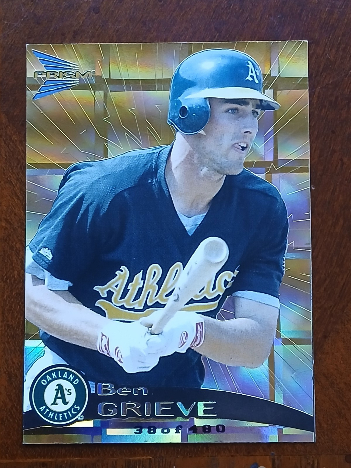 1999 Pacific Prism Holographic Gold /480 Ben Grieve #105