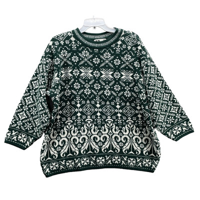 Vintage Venezia Sweater Women 18/20 Holiday Nordic Winter Christmas Office Party