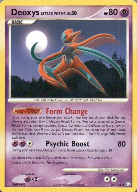 Deoxys [Attack] #24 (Legends Awakened (2008))