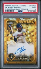 2024 Topps Chrome Gilded Collection Gold Autographs Jackson Chourio 12/99