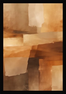 Soft Color Field Framed Wall Art Poster Canvas Print Picture