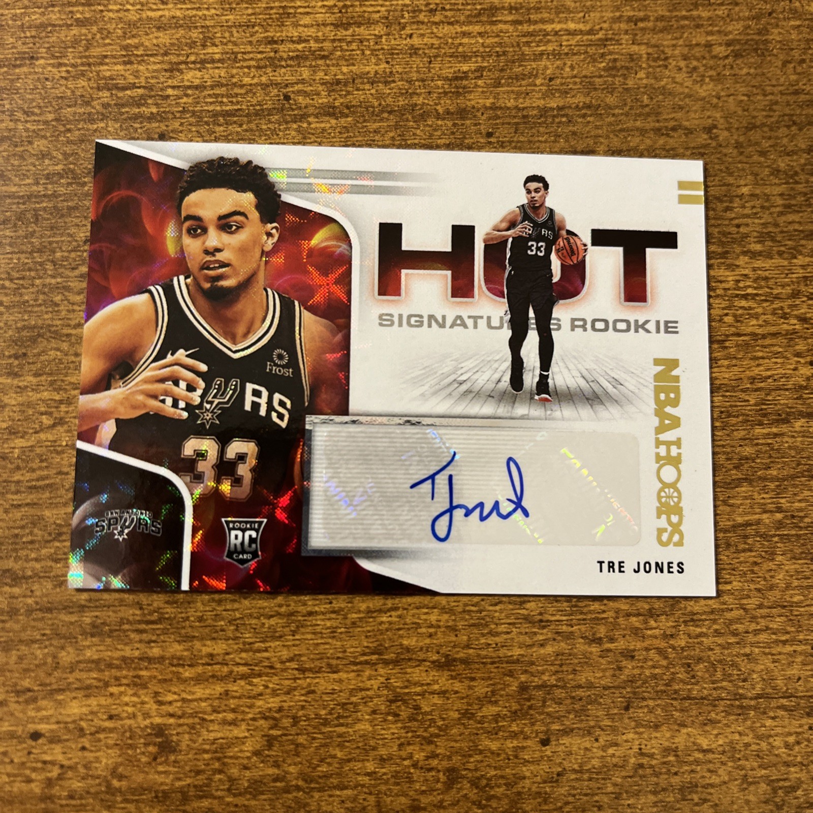 2020-21 Panini NBA Hoops Hot Signatures Rookies Tre Jones Auto Rookie RC
