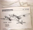 Very Rare Karo As Modellbau Focke-Wulf Fw-187 "Falke" 1/72 Scale Model   NEW