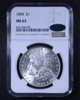1898 Morgan Silver Dollar - $1 NGC MS63 CAC ✅ - Lovely Coin!