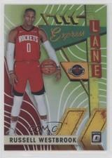2019 Donruss Optic Express Lane Lime Green Prizm /149 Russell Westbrook #7 02v3