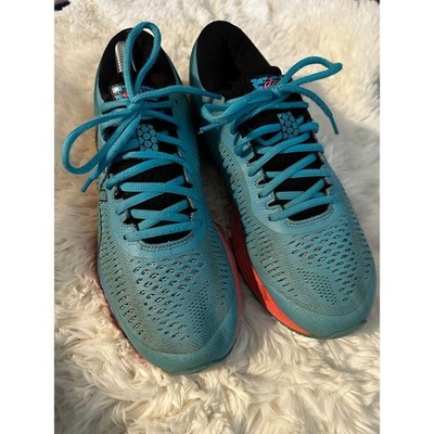 ASICS Gel-Kayano 25 Womens Running Shoes Teal Pink Stability Sneakers 1012A026