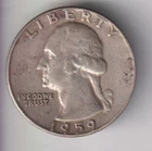 1959-D WASHINGTON QUARTER 25¢ DENVER 90% SILVER COIN UNITED STATES MINT