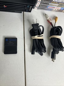 SONY PlayStation 2 Fat Black PS2 Bundle SCPH-35001 20 Games GTA SA QUAKE 3 LOTR