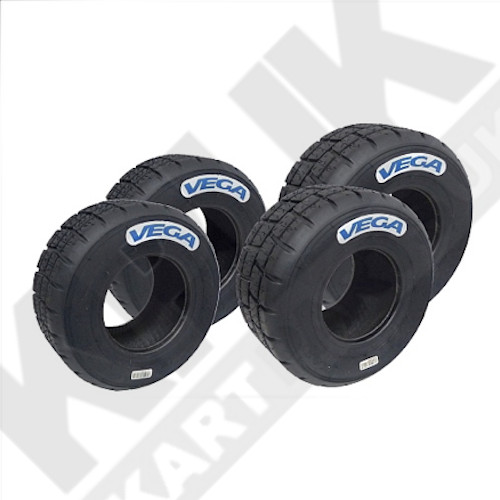 Pneumatici Kart Vega Cadet WM1 UK Wet Kart 2024 Set completo Rotax Max Iame Cadet KPUK
