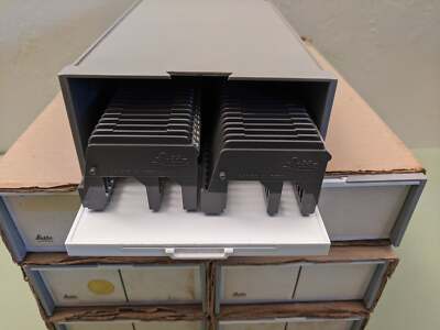 Leitz 35mm Slide  Storage Chest  F*S with 2 Universal Trays for 100, 2x2in Slide