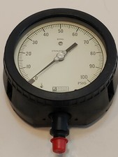 Weksler GR2-16-3 Royal Pressure Gauge 0-100 PSIG Stainless Steel Made in U.S.A
